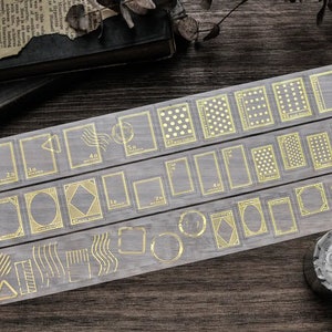 Miaostelle Classic Stamp (Gold) PET tape SAMPLE | 100 cm loop