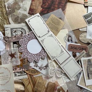 120 pezzi | Kit per diario e album marrone | carte decorative per scrapbooking