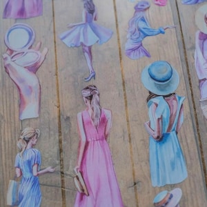 Regalos de Londres | Muestra de cinta PET princesas primavera rosa | Cañón de 120 cm | scrapbooking junkjournaling conjunto de collage de bricolaje