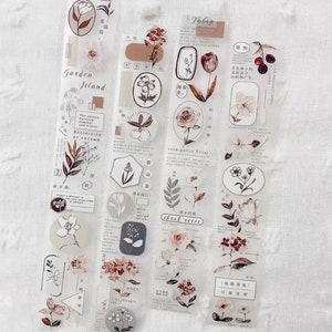 Tè alle lentiggini Vol.3 |  Campione di nastro PET con foglie autunnali vintage | scrapbooking junkjournal creazione di biglietti cancelleria