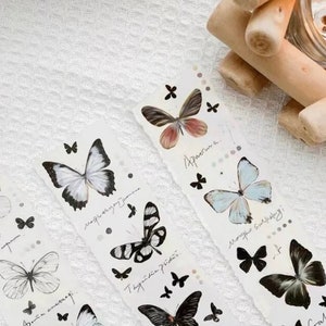 Vintage butterfly language PET tape SAMPLE | 100 cm loop