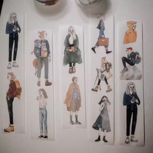 Estudio La Dolce Vita | MUESTRA de cinta Washi Vintage Bon Voyage | cañón de 90 cm