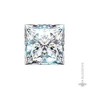 Moissanite lose Stein echte Prinzessin geschnitten Diamant Alternative Edelstein 2,90 ct.