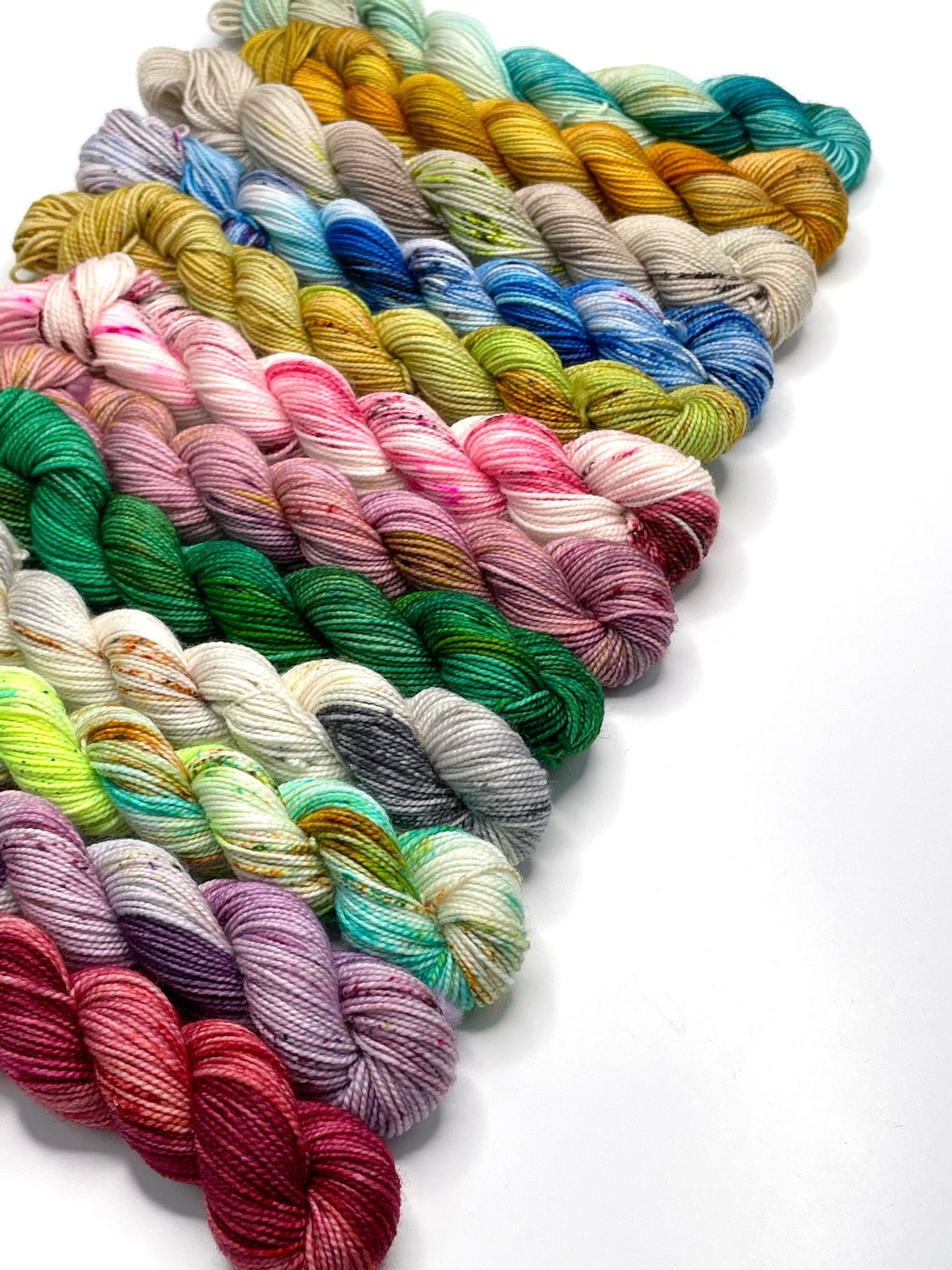 BIRTHSTONE COLLECTION 12 Mini Skeins Fingering Weight Yarn Etsy