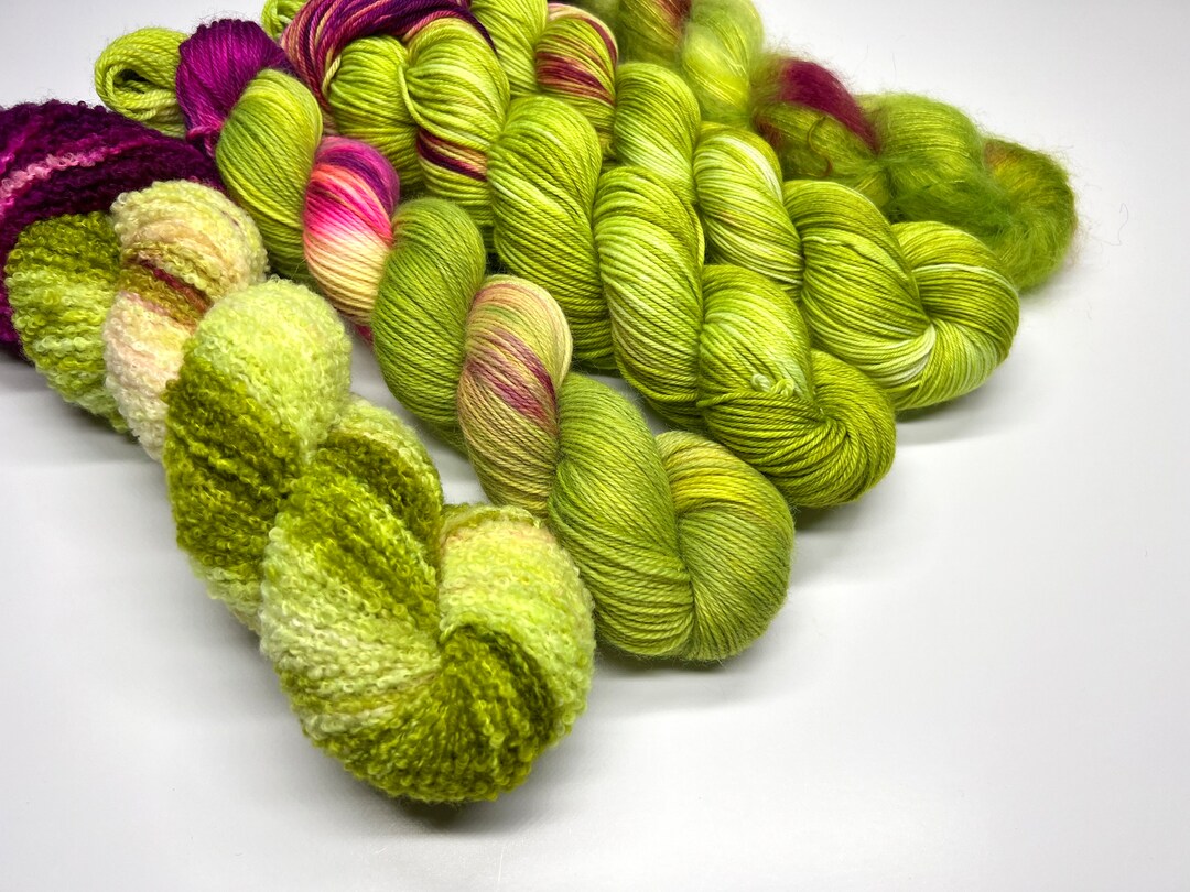 ZAZZLE, 5 Base Options, Variegated, Color Pooling, Indie Dyer, Apple