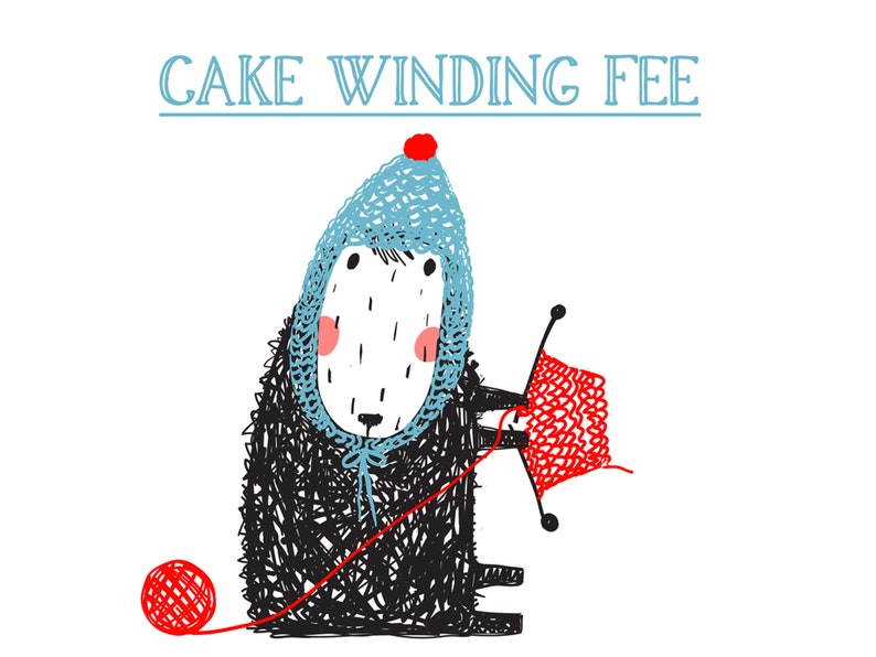 CAKE WINDING FEE This is an additional fee for yarn purchased from Dye Lots Studio Etsy Shop to be wound into a cake image 1