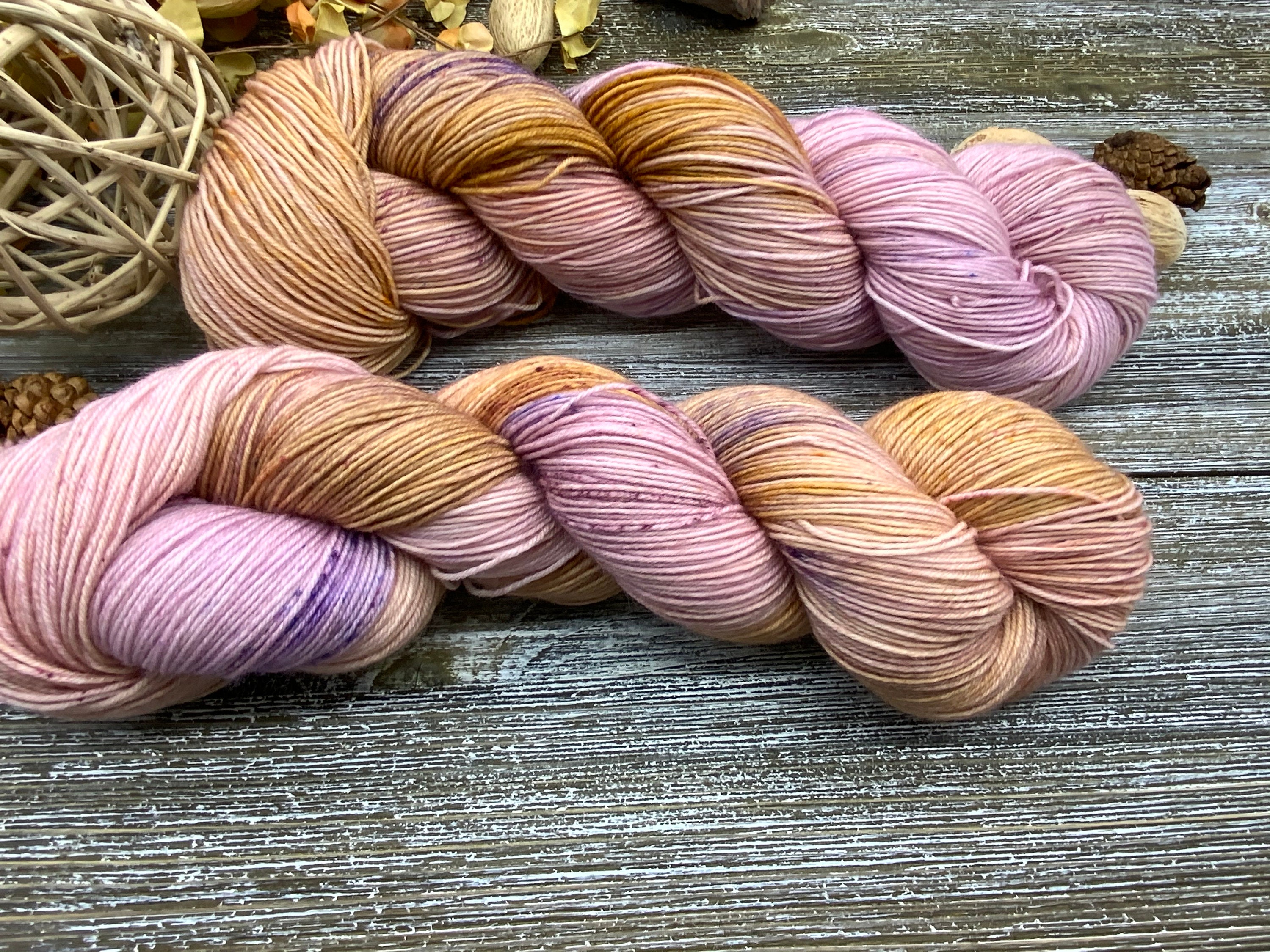 Rose Gold 4ply Superwash Merino Fingering Weight Yarn Etsy
