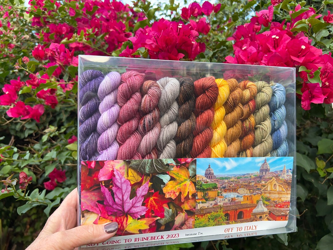 Not Going to Rhinebeck 2023...because I'm off to Italy, 12 Mini Skeins