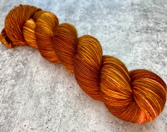 MERCURY,  Superwash, 2 Base Options, Speckled, Variegated, Indie Dyer, Rust, Brown, Orange, Hand Dyed Yarn