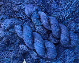 LAGOON,  Superwash, 2 Base Options, Speckled, Variegated, Indie Dyer, Blue, Hand Dyed Yarn