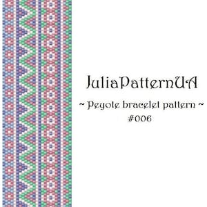 Zig zag Beaded bracelet patterns PDF Peyote bracelet patterns DIY Odd count peyote Seed bead patterns