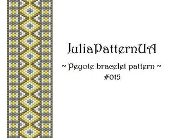 Ethnic Odd count peyote bracelet patterns PDF Beaded bracelet patterns DIY Seed bead patterns