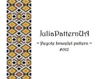 Odd count peyote bracelet patterns PDF Ethnic beaded bracelet patterns DIY Seed bead patterns