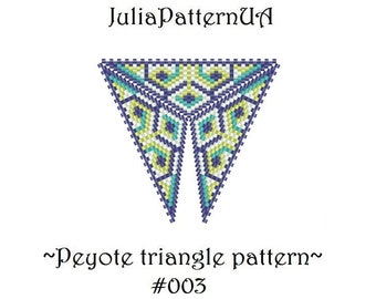 Peyote triangle Peyote necklace Seed bead patterns Peyote pattern Beading tutorials and patterns Delica bead pattern