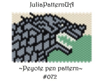Beaded pen wrap patterns Peyote pen cover patterns for G2 pilot Wolf Peyote pen wraps supplies Seed bead patterns
