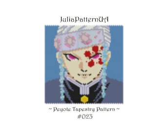 Anime characters Peyote tapestry pattern PDF Small beaded tapestry patterns DIY Seed bead patterns Odd count peyote stitch