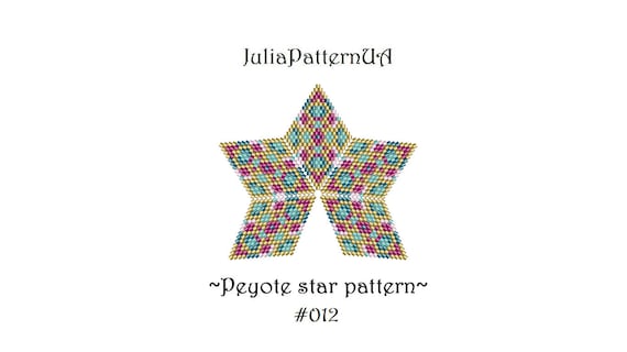 3D Peyote Star Pattern Peyote Beading Patterns Beaded Star