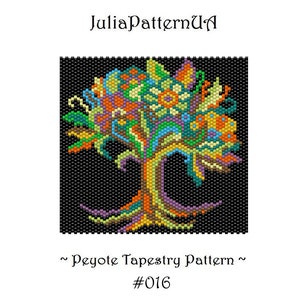 Tree of Life Peyote Tapestry Pattern PDF Celtic Ornament Small Beaded ...