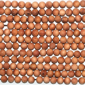 Sandalwood Round Beads 8mm.-Strand 85cm.