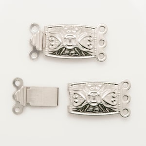 2 Stk. Edelstahl-Verschluss Bolzen 20 mm Triple-Strang-Kette.