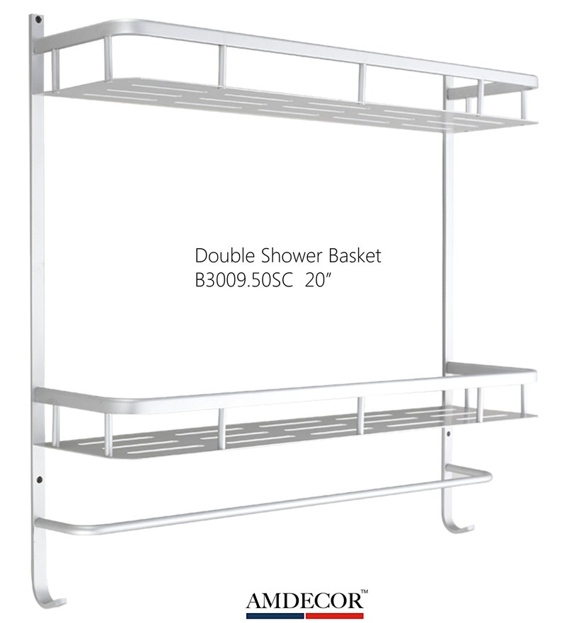 AMDECOR Bath Storage Shelf Kitchen Storage Organizer Modern Bath Accessories Set Bathroom Hardware Kitchen Hardware Bath Organizer