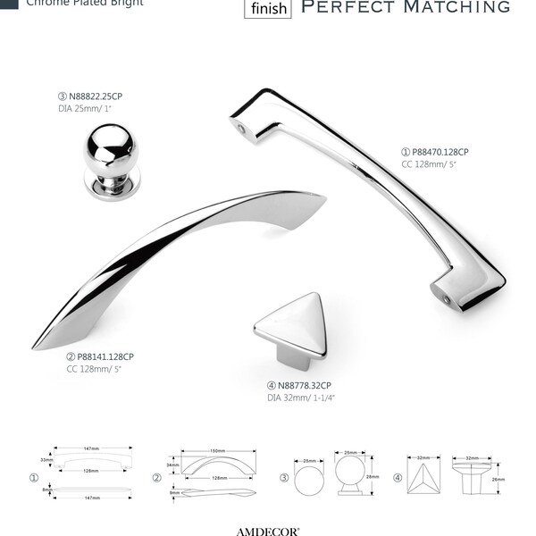 Chrome Hardware Etsy