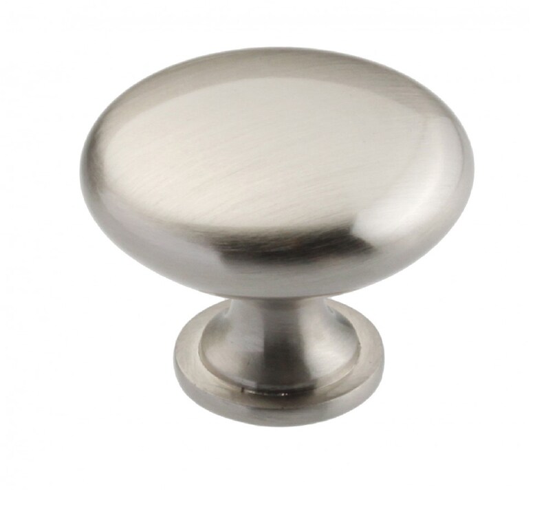 AMDECOR Slightly Brushed Satin Nickel Kitchen Knob Etsy