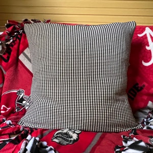 Menswear Pillow Collection Houndstooth Pillow Cover Alabama Crimson Tide image 1