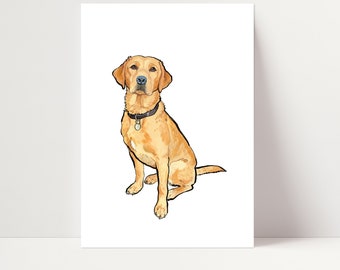 Fox Red Labrador Print | Fox Red Lab Wall Art