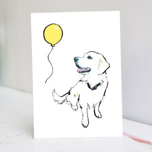 Biglietto d'auguri personalizzato Golden Retriever