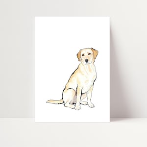 Yellow Labrador Print | Yellow Lab Wall Art