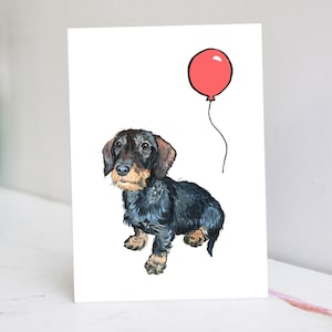 Personalised Wired Dachshund Card