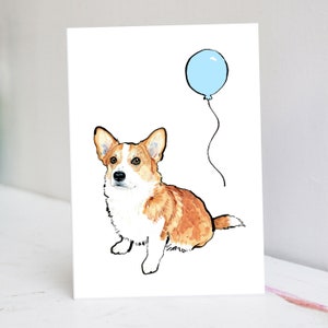 Personalisierte Corgis Karte