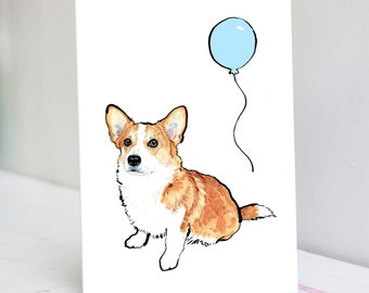 Personalised Corgi Card