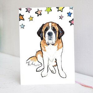 Personalised St. Bernard Card
