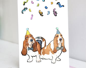 Personalised Basset Hound Card