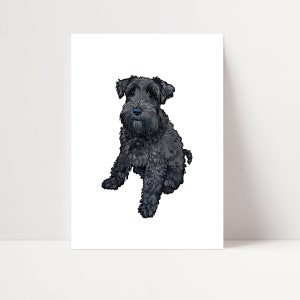 Black Schnauzer Print | Mini Schnauzer Wall Art