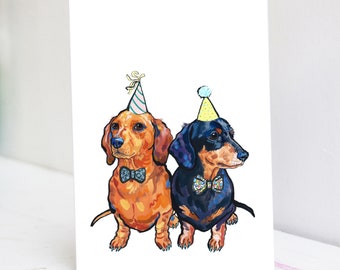 Personalised Dachshund Card