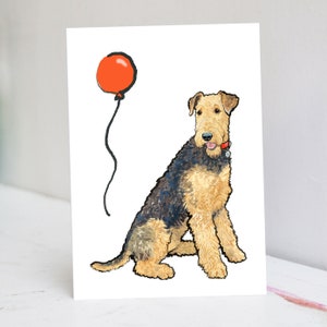 Personalisierte Airedale Terrier Karte