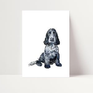 Blaue Roan Cocker Spaniel Druck