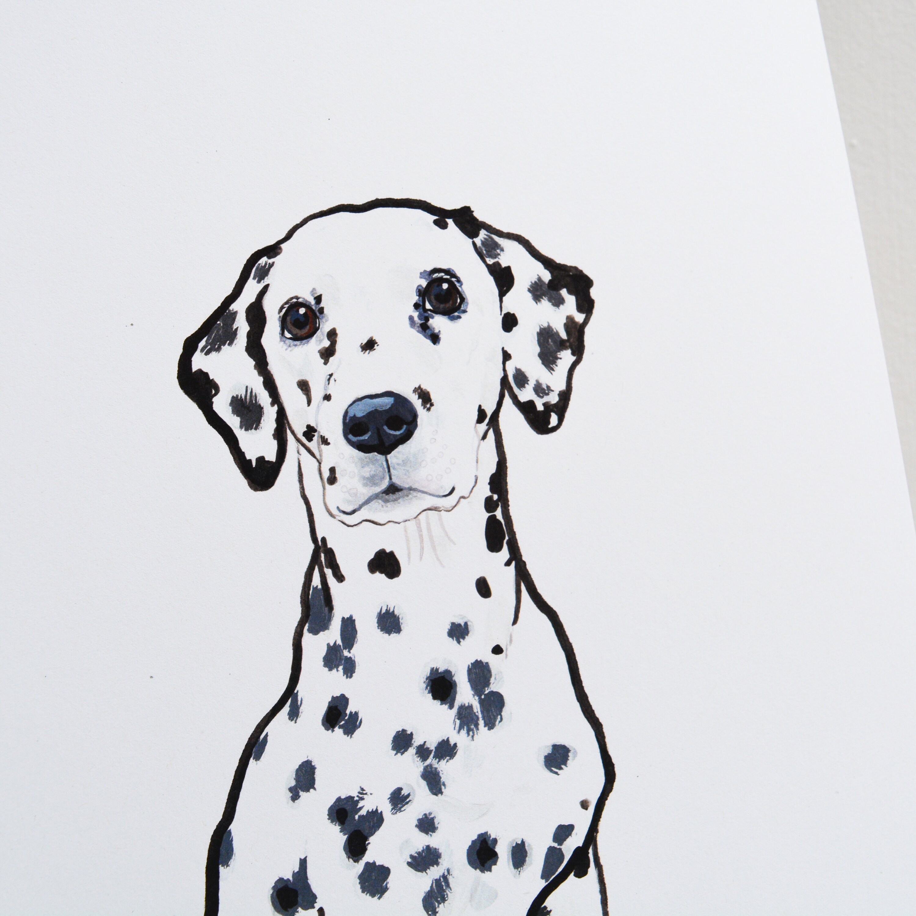Dalmatian Wall Art Dalmatian Print Dalmatian Gift Etsy