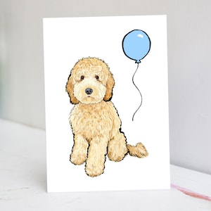 Personalisierte Golden Doodle Karte