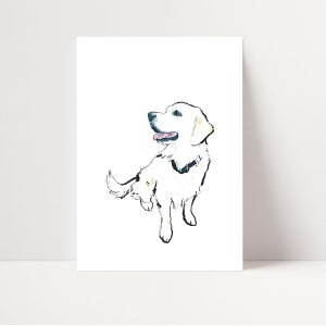 Golden Retriever Print | Golden Retriever Wall Art