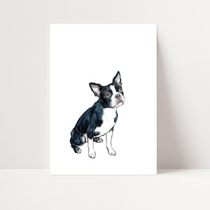 Boston Terrier Print | Boston Terrier Wall Art