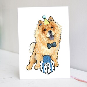 Carte Chow Chow personnalisée