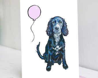 Cocker Spaniel Birthday Card | Cocker Spaniel Card | Spaniel Birthday Card