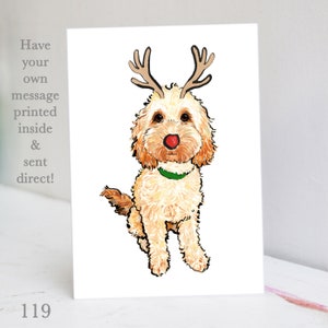 Tarjeta de Navidad Cockapoo