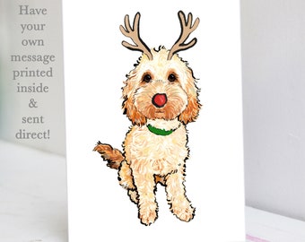Cockapoo Weihnachtskarte