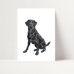 Black Labrador Print | Black Labrador Wall Art