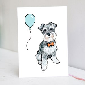 Personalised Miniature Schnauzer Card